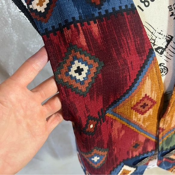 Coldwater Creek Aztec boho southwestern Vest - Picture 4 of 12